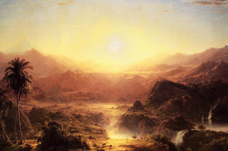 Frederic Edwin Church Andes of Eduador Sweden oil painting art